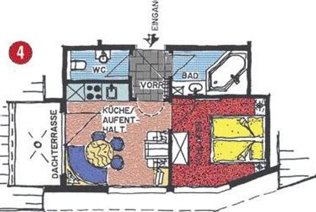 Appartement Laerchenhof 삼나운 객실 사진