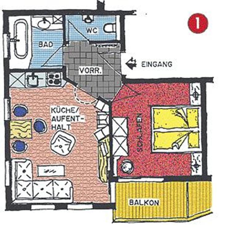 Appartement Laerchenhof 삼나운 객실 사진